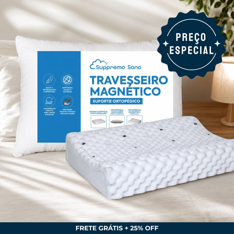 Travesseiro CervicalMax™ Infravermelho - Acorde sem dores, com mais conforto e energia