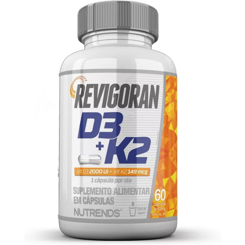 Vitamina D3 (2000Ui) + K2 (149mcg) - 60 Cápsulas