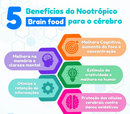 Suplemento Estimulante Cerebral Nootrópico para Foco, Concentração e Memória 60 Cápsulas