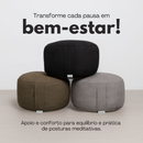 Zafu Almofada para Meditação e Yoga | Capa de Algodão, Sustentável e Ergonômica | Zenai