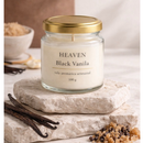 3 peças trio Vela Aromática Pote de Vidro - Bandeja Oval + Vaso + Vela Aromática 100g pote de vidro