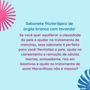 Kit 3 sabonetes de argila branca e lavanda | XÔ MANCHAS! | Natural, vegano e ecológico